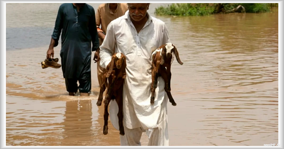 Pakistan : des secours mobilisés en urgence après les inondations dévastatrices de Sheikhupura