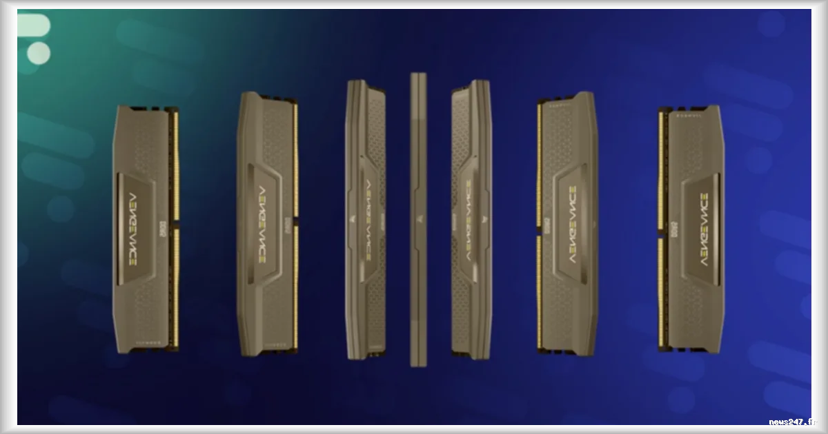 PC Componentes propose une remise de 28% sur les barrettes de RAM DDR5 Corsair Vengeance