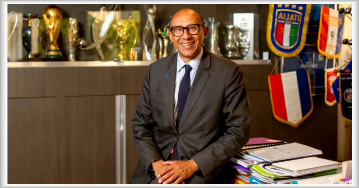 Philippe Diallo, president de la FFF, devoile le nom du futur selectionneur de l'equipe de France lors d'une interview exclusive avec Le Figaro