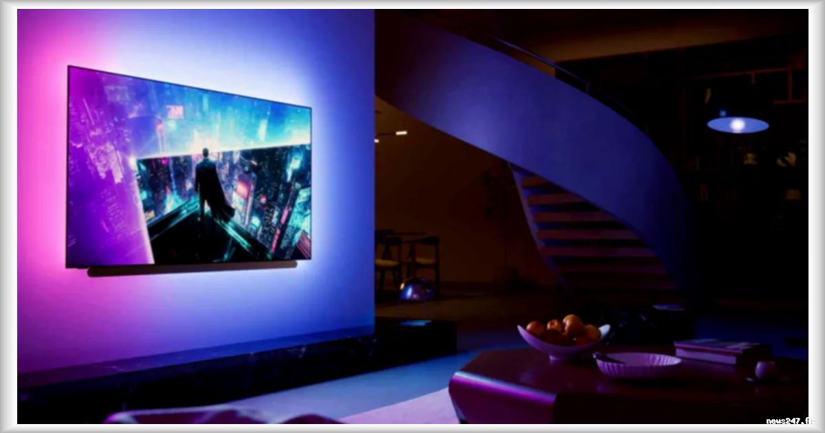 Philips dévoile l’OLED+911 : une télévision OLED immersive avec Ambilight étendu, image lumineuse et son Bowers & Wilkins