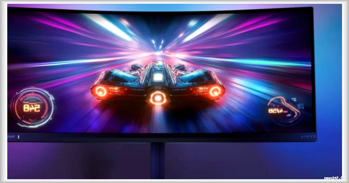 Philips lance un écran PC gamer QD-OLED incurvé de 34 pouces en promotion à 475 €