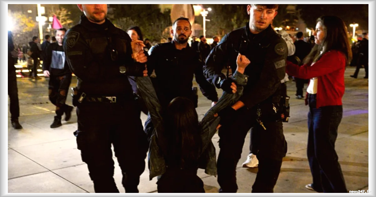 Premier rassemblement anti-guerre devant l'ambassade américaine à Tel-Aviv depuis le début du conflit Iran-Liban