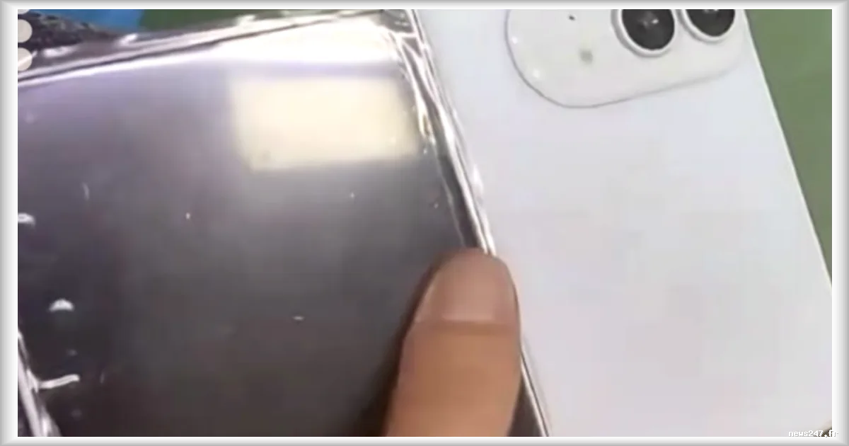 Premières images de l'iPhone Fold fuitées en ligne : Apple se rapproche de son smartphone pliable