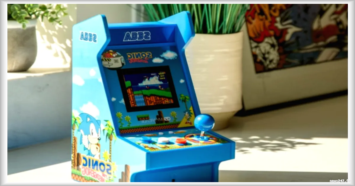 Promotion sur la borne d’arcade Sonic : un modèle compact à 91,90 € chez E.Leclerc