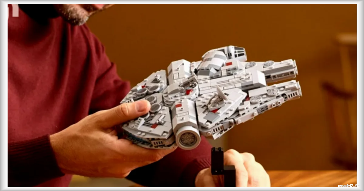 Promotion sur la réplique Lego du Faucon Millenium à exposer : une réduction de 40%