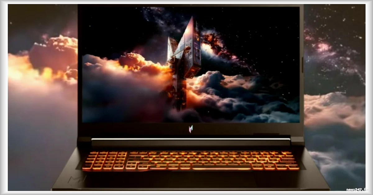 Promotion sur un PC portable gaming Acer 17 pouces équipé d'une RTX 5070 et d'un Ryzen 7 : une offre à 500 € de réduction sur Amazon