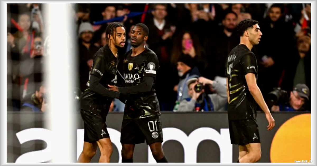 PSG-Chelsea : Barcola et Dembélé marquent lors d'un choc européen au Parc des Princes