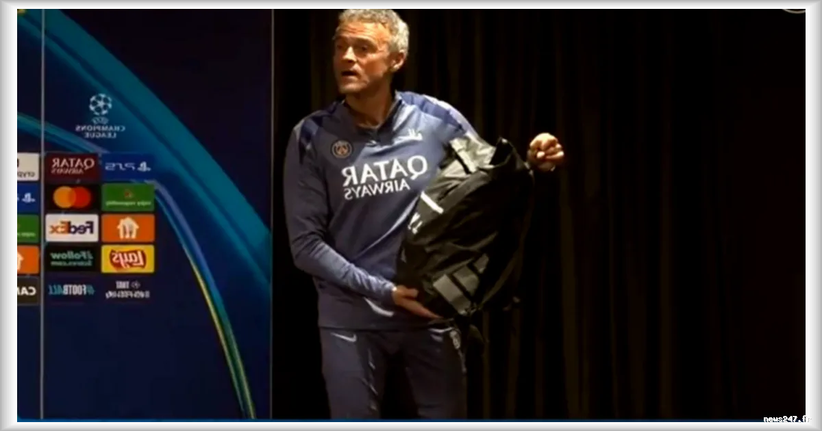 PSG-Monaco : Luis Enrique se montre amusé avant la conférence de presse