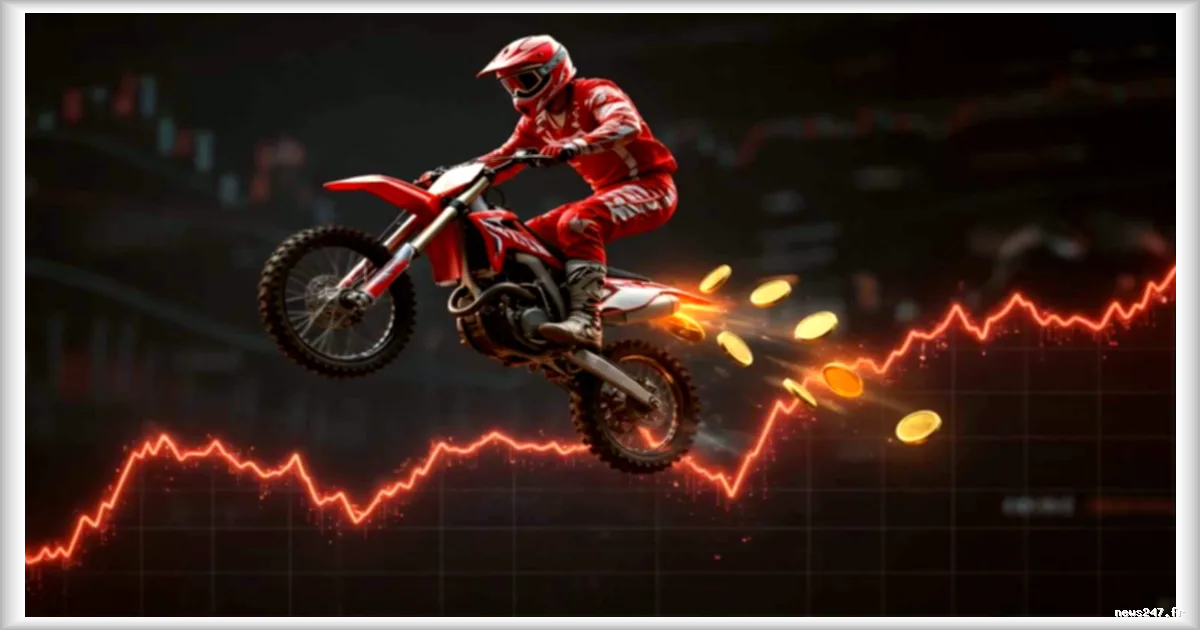 Quand Bitcoin plonge, StonkRider propose un jeu de motocross sur le cours de la cryptomonnaie