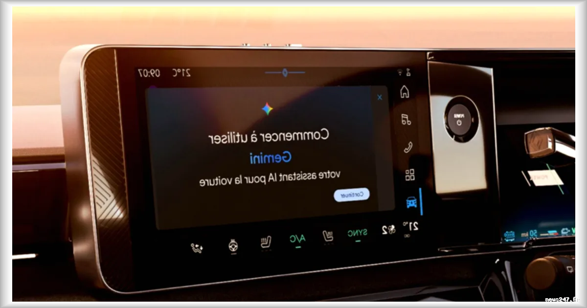 Renault intègre l'IA générative Google Gemini à ses véhicules via openR Link