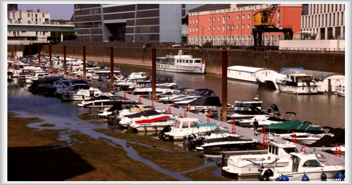 Rhin : un niveau d’eau historiquement bas menace l’économie allemande
