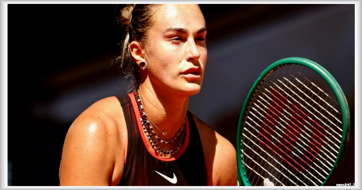 Roland-Garros : Aryna Sabalenka brille sur le court et en joaillerie avec un collier à 75 000 dollars