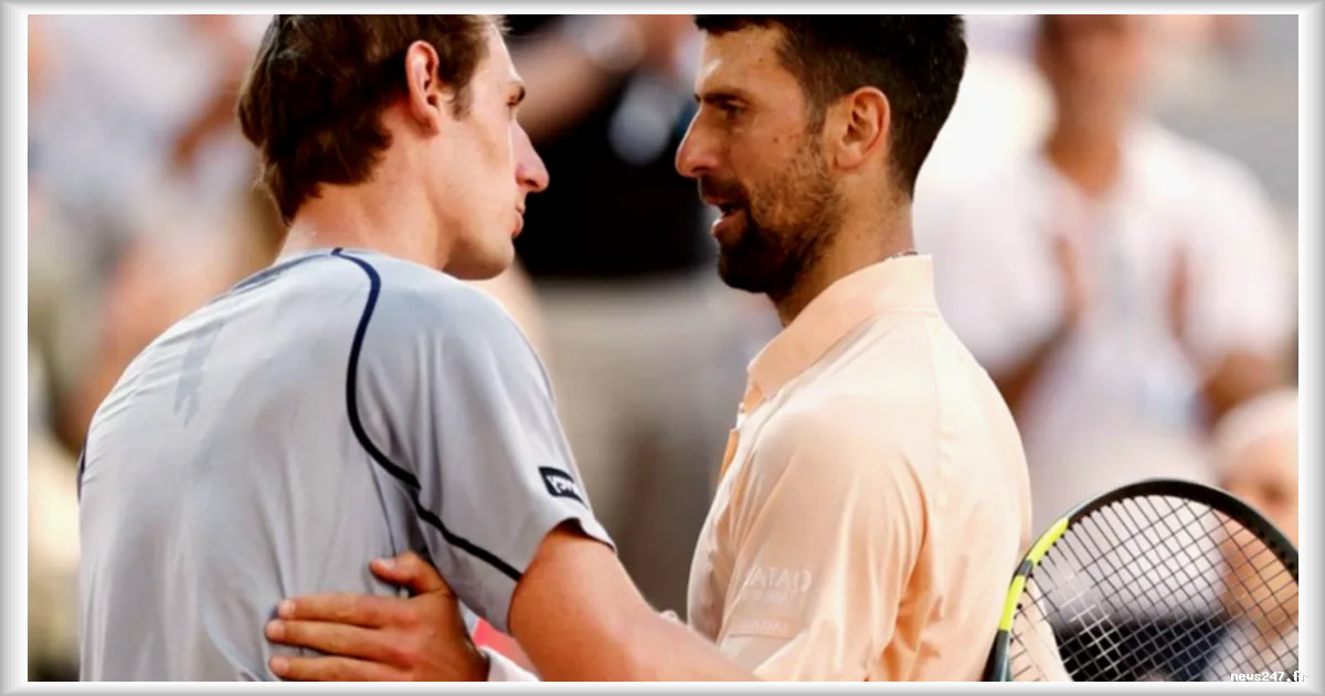 Roland-Garros : Novak Djokovic élimine Valentin Royer après un match intense en quatre sets