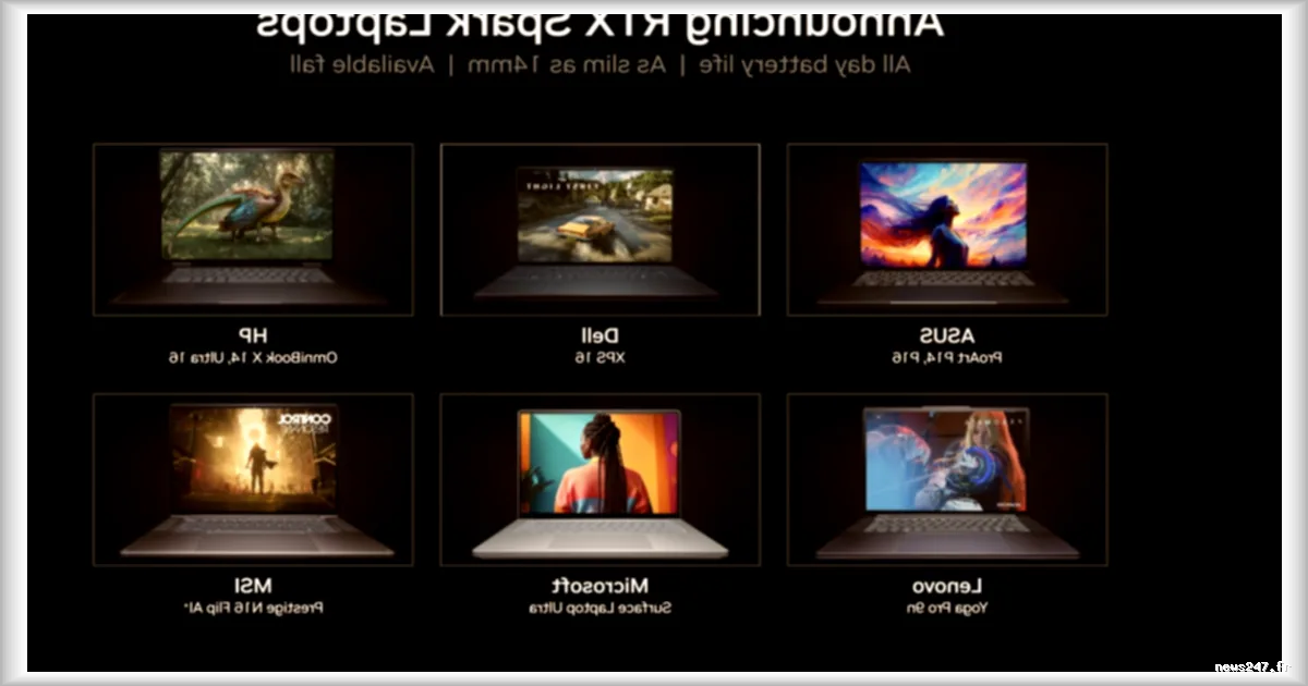 RTX Spark : Asus, Dell, HP, Lenovo, Microsoft et MSI dévoilent leurs premiers PC portables et mini-PC