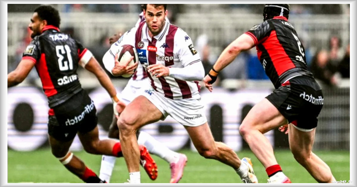 Rugby : Damian Penaud, repositionné au centre par l’UBB, s’impose comme une pièce maîtresse de l’attaque bordelaise