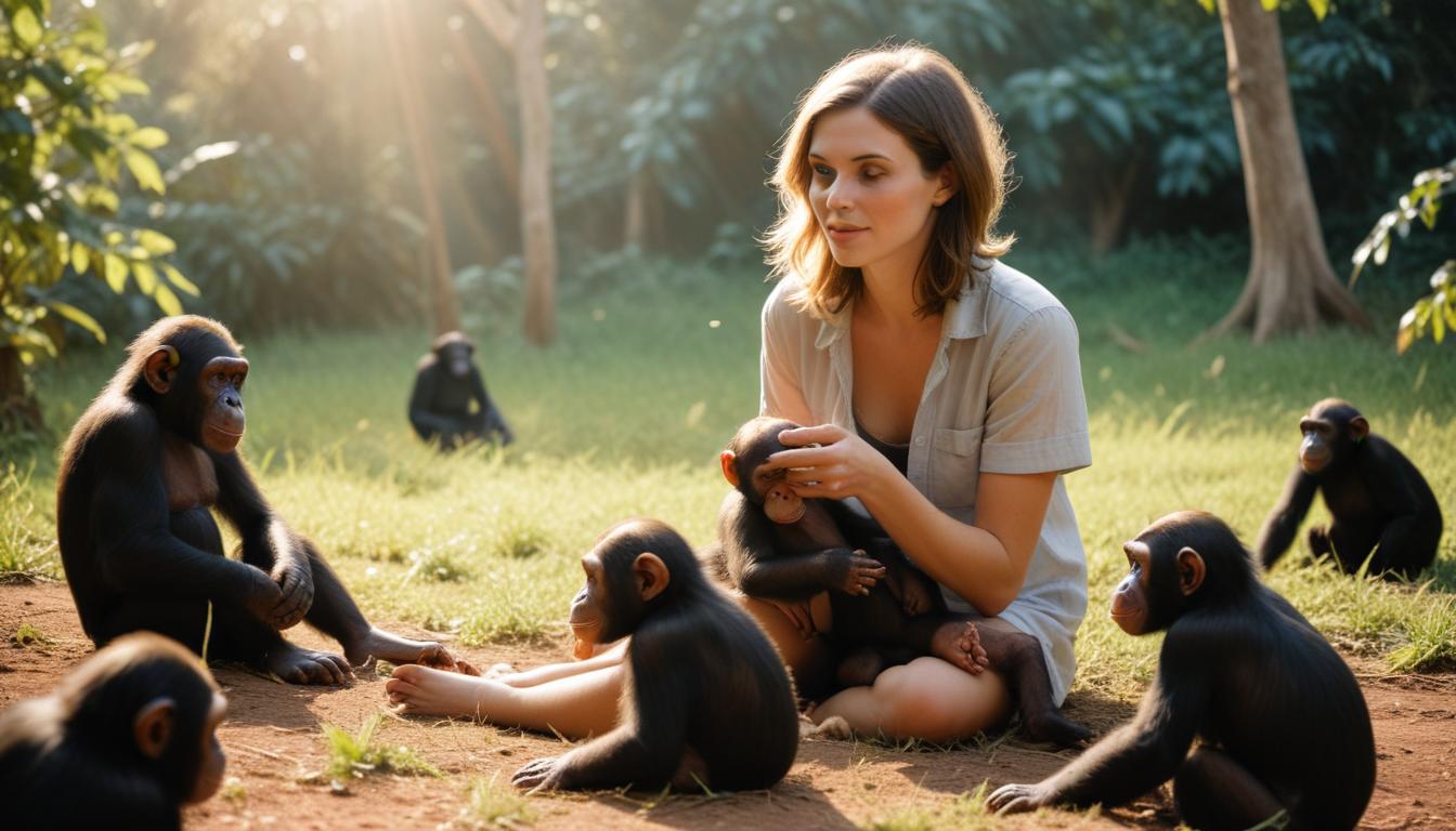 Sabrina Krief, primatologue : des singes qui se racontent des histoires et des enfants chimpanzés jouant à la poupée