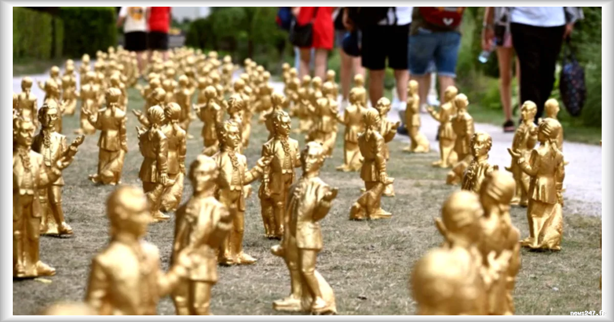 Salzbourg celebre le 270e anniversaire de la naissance de Mozart avec des statues dorées