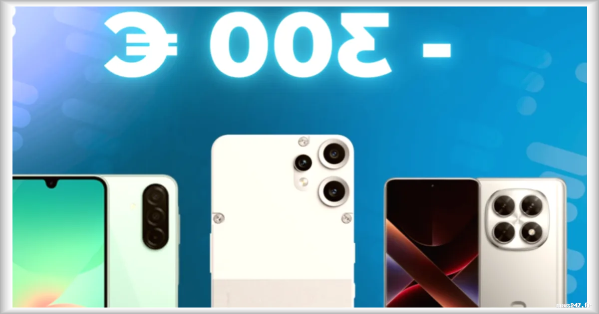 Smartphones à moins de 300 euros en 2026 : quels modèles choisir selon Frandroid ?