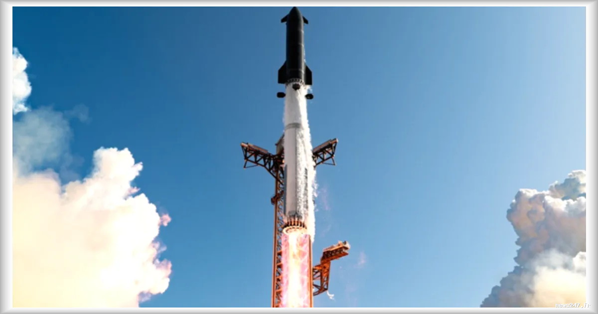 SpaceX : une manœuvre historique attendue pour le Starship avec la tour Mechazilla