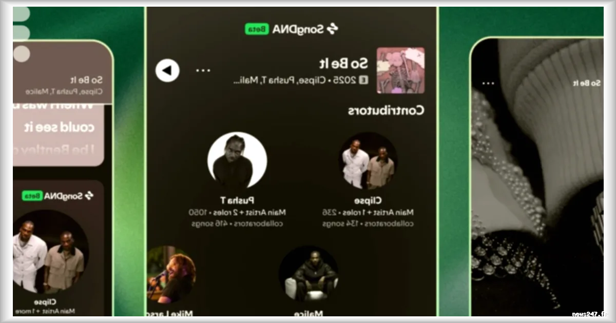 Spotify dévoile la fonction SongDNA pour comprendre les liens entre les chansons préférées des utilisateurs