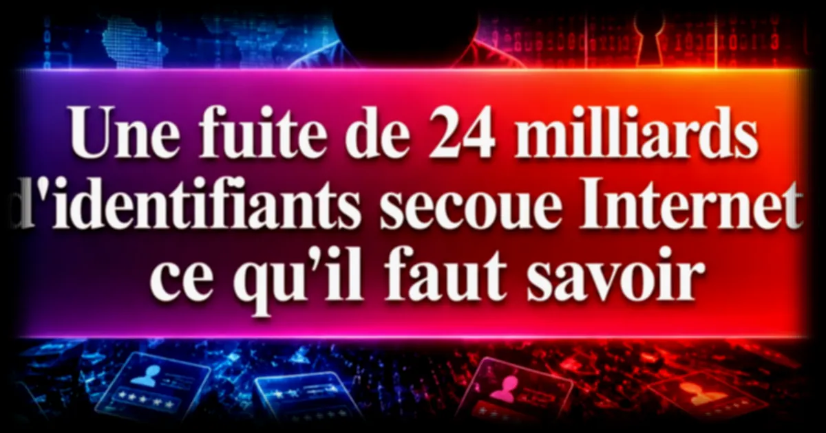 24 milliards d'identifiants exposés : la plus grande base de données volées jamais découverte
