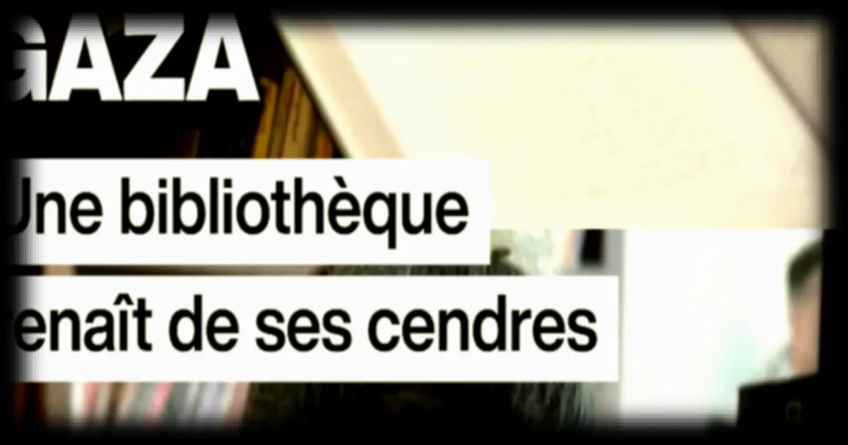 À Gaza, la bibliothèque Phénix rouvre ses portes dans les ruines du quartier de Rimal