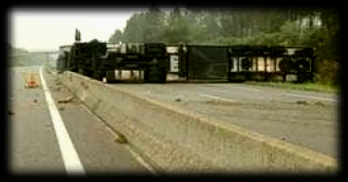 Accident sur l'A28 : un poids lourd couché, l'autoroute coupée en direction du Mans