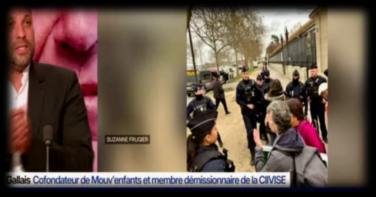 Arnaud Gallais, cofondateur de Mouv'enfants, raconte son interpellation après une manifestation devant le Quai d'Orsay