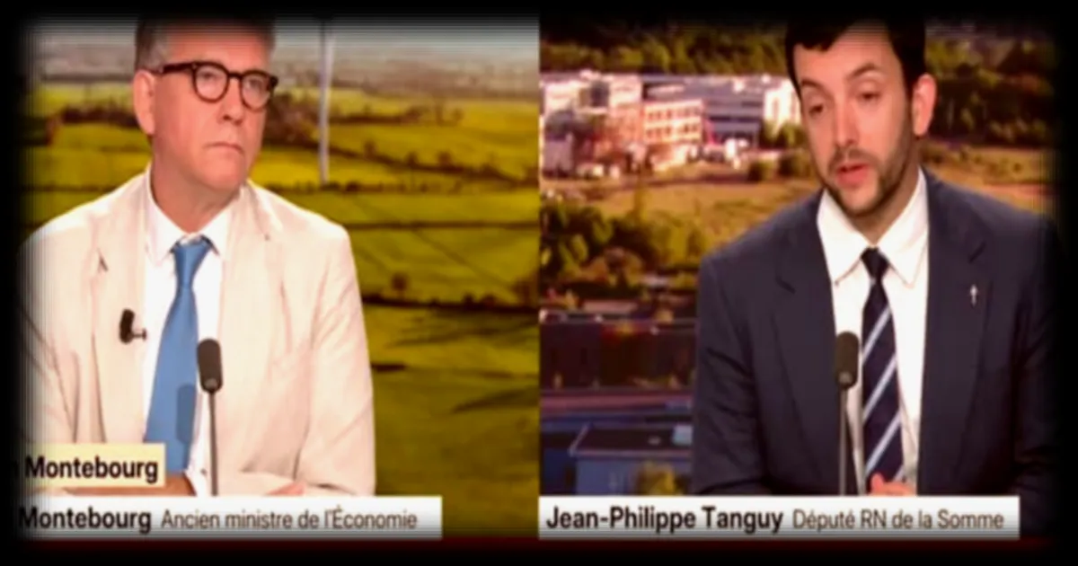 Arnaud Montebourg interroge Jean-Philippe Tanguy sur le programme du Rassemblement national