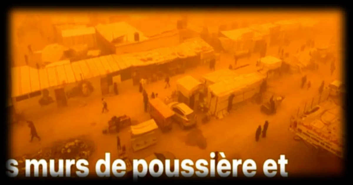 Bande de Gaza: le sud de l'enclave palestinienne balayé par une tempête de sable