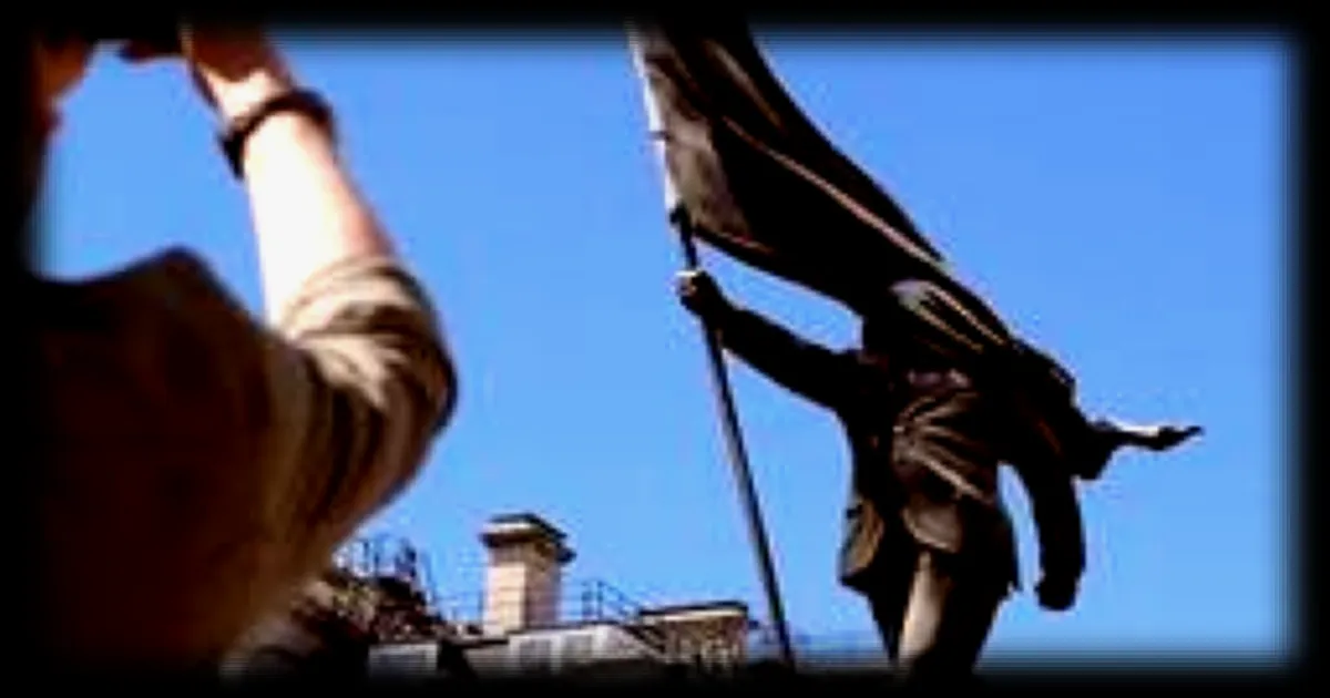 Banksy devoile une nouvelle statue a Londres pres de Buckingham