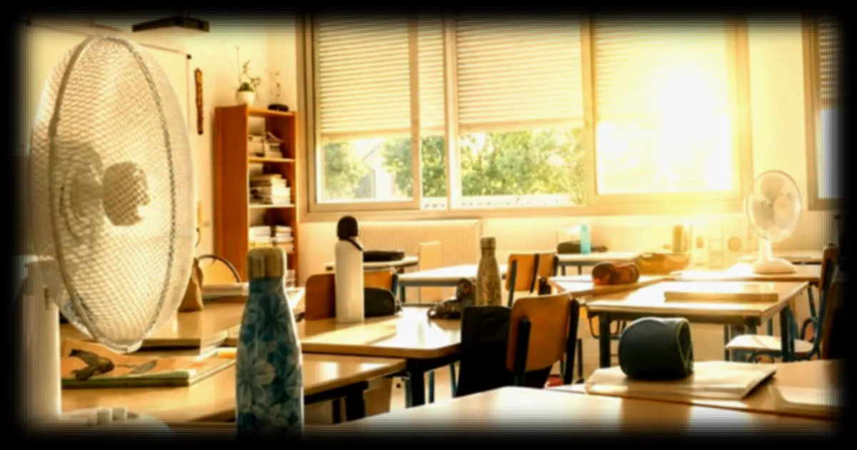 Canicule en milieu scolaire : des salles de classe dépassant 30 °C aux solutions d’urgence