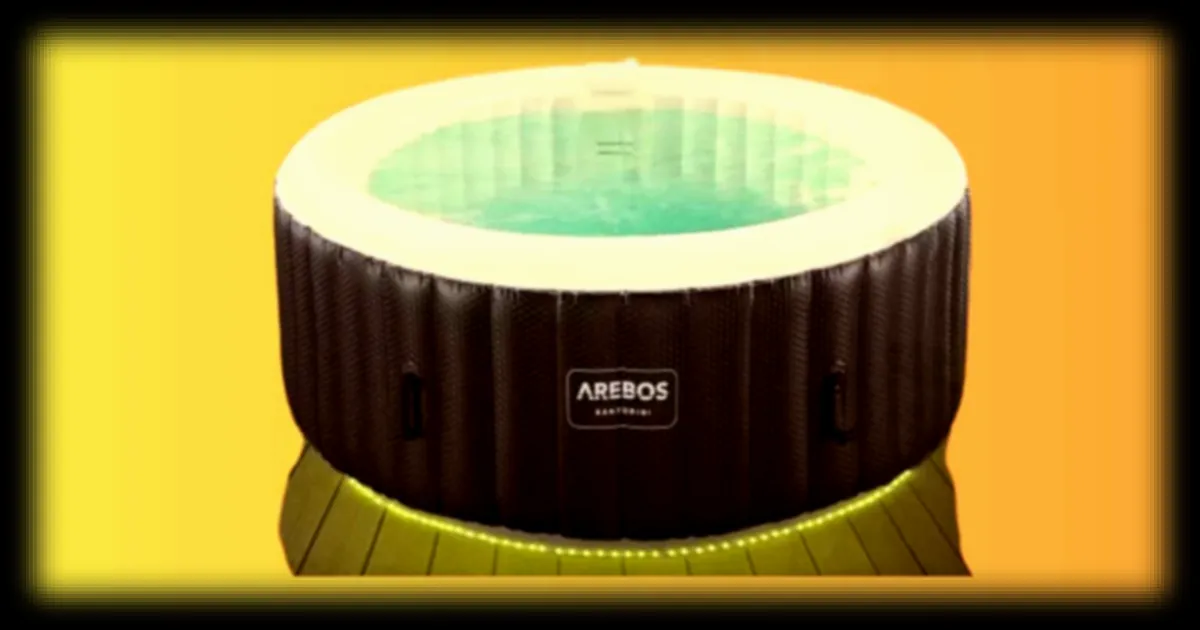 Cdiscount brade le spa gonflable AREBOS à moins de 430 € avant l'été