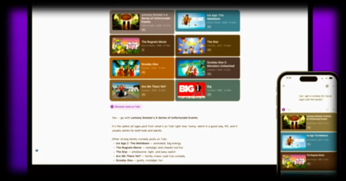 ChatGPT devient un service de streaming vidéo avec Tubi