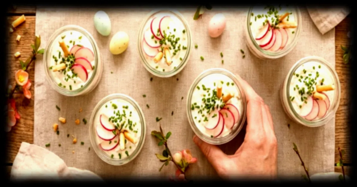 Comment anticiper le repas de Pâques avec des verrines de radis au chèvre frais ?