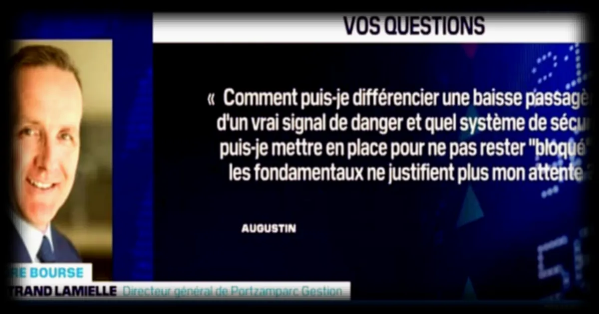 Comment faire la différence entre une baisse passagère et un véritable signal de danger sur le marché boursier