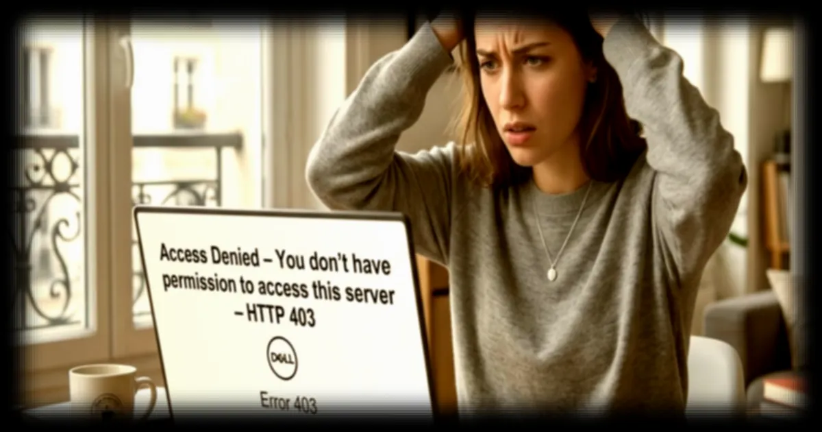 Comprendre l'erreur 403 : que se cache-t-il derriere le message 'Vous n’avez pas l’autorisation d’accéder à ce serveur' ?