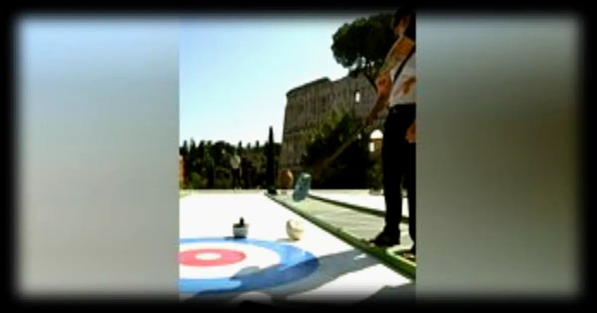 Curling au pied du Colisée : une animation sportive inédite à Rome