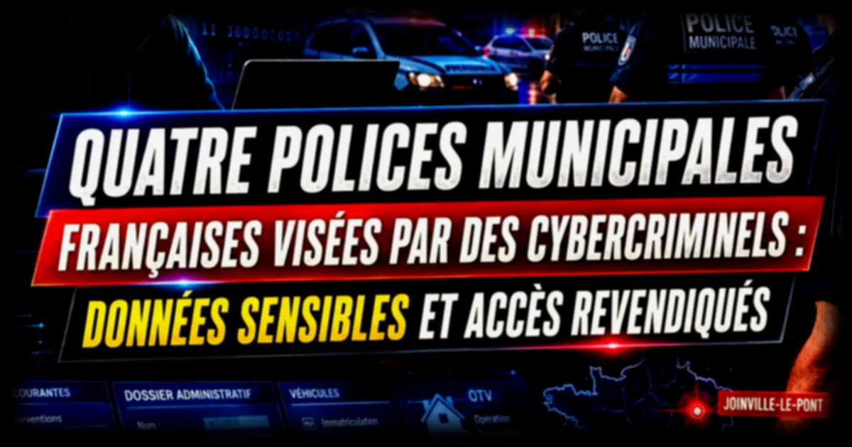 Cyberattaques : quatre polices municipales françaises ciblées en quelques semaines