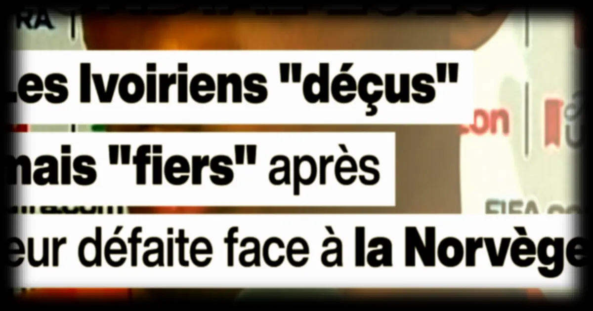 Déception et fierté des Ivoiriens après leur défaite face à la Norvège