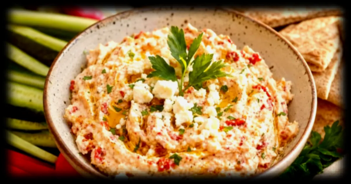 Découvrez la tartinade grecque Ktipiti aux poivrons rôtis et à la feta, un succès pour les apéros d'été