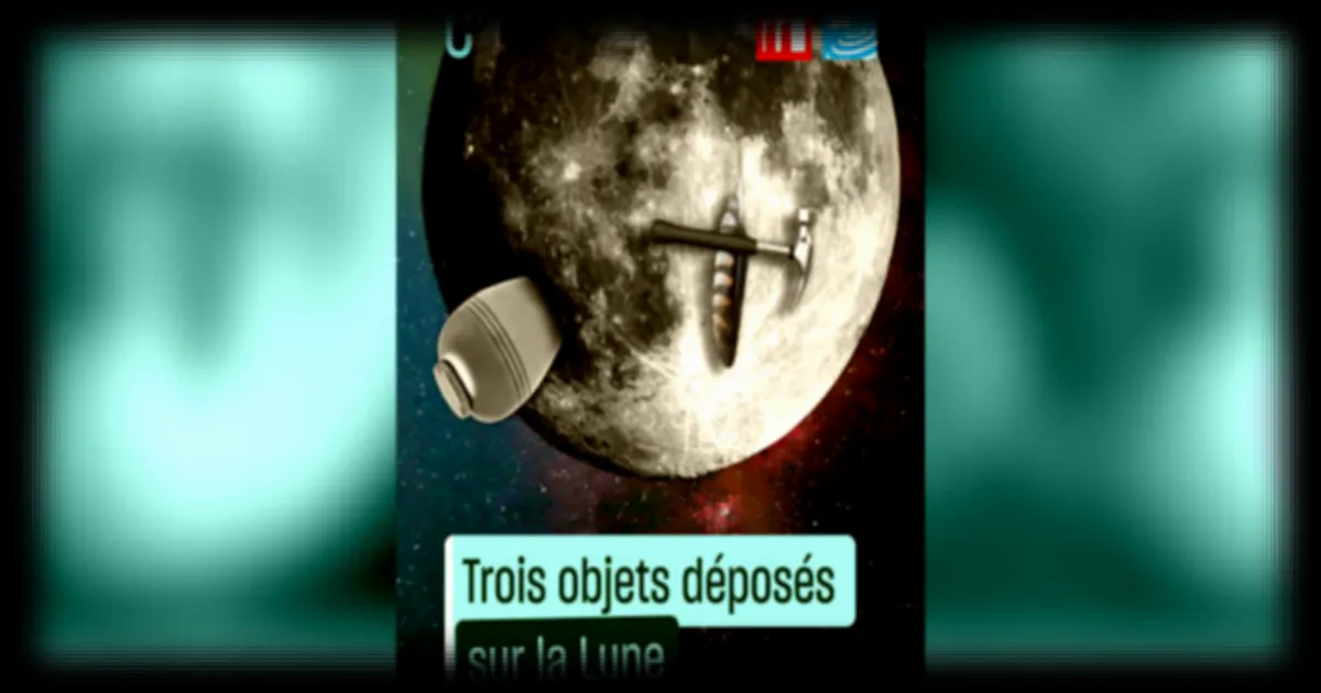 Découvrez les trois objets que l'humanité a déposés sur la Lune