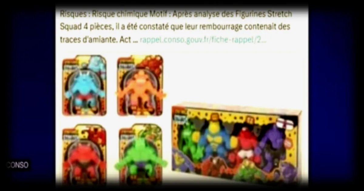 Des jouets pour enfants contenant de l'amiante rappelés