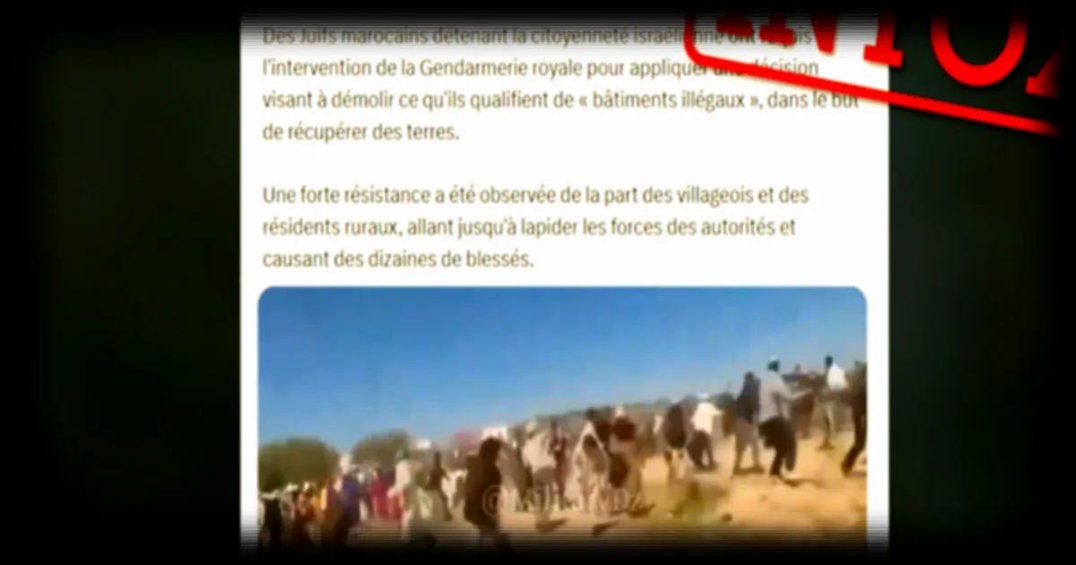 Des juifs israéliens accusés de vol de terres au Maroc : une vidéo trompeuse alimente la polémique