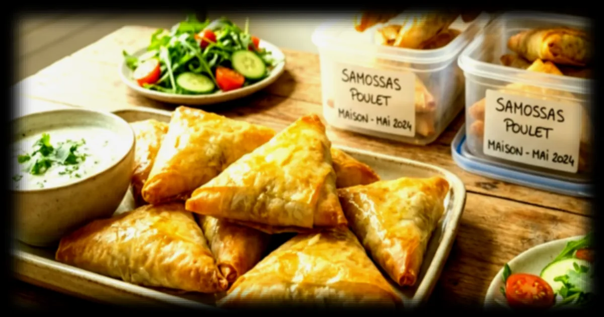 Des samoussas au poulet savoureux et pratiques : la recette qui simplifie les repas chargés