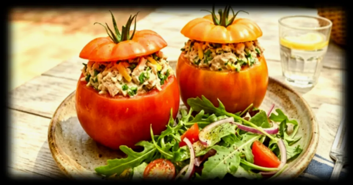 Des tomates farcies au thon : un plat frais et sain sans cuisson pour vos repas d'été
