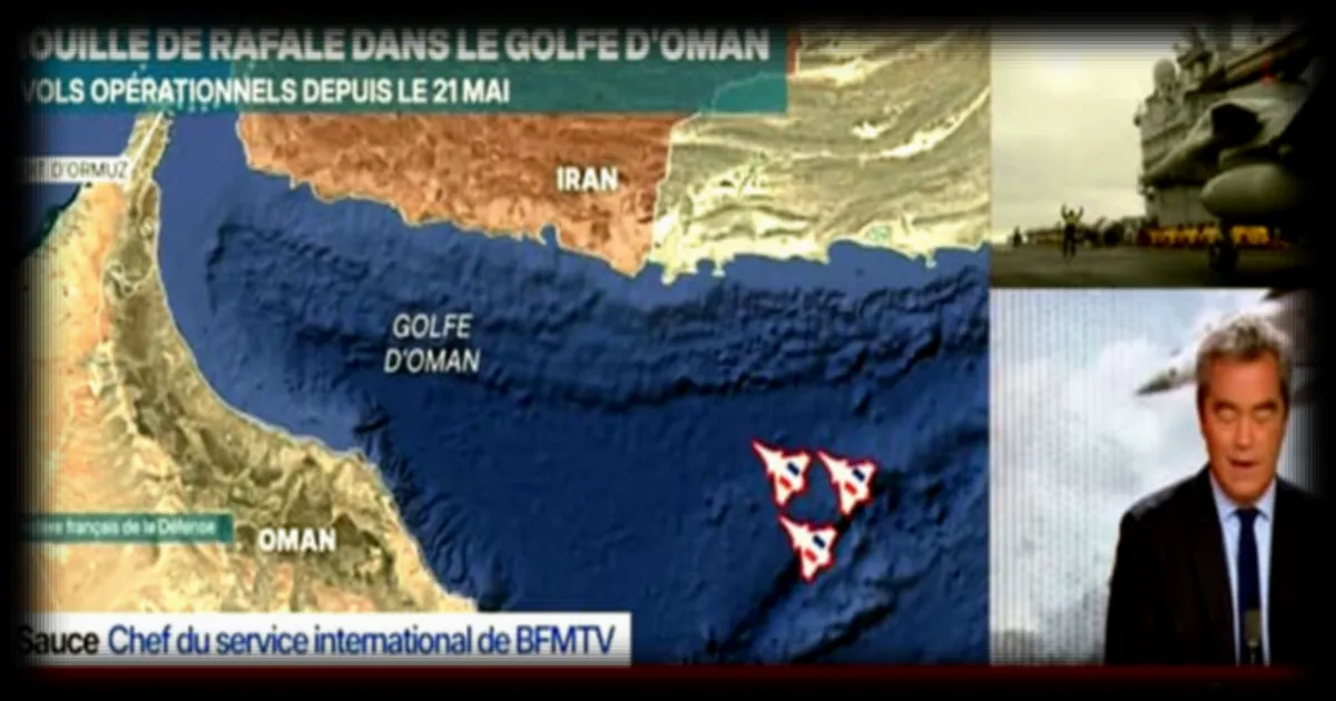 Détroit d'Ormuz : des Rafale français en mission dans le Golfe d'Oman depuis le 21 mai