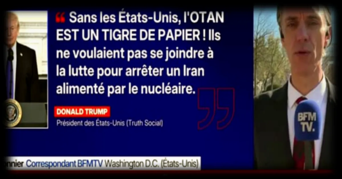 Donald Trump accuse les pays de l'OTAN de lâcheté pour leur refus de participer à une manœuvre militaire dans le détroit d'Ormuz
