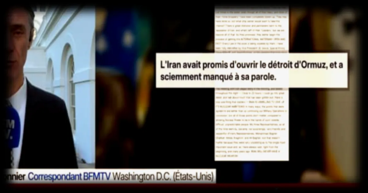 Donald Trump annonce le blocage des bateaux dans le détroit d'Ormuz par l'armée américaine