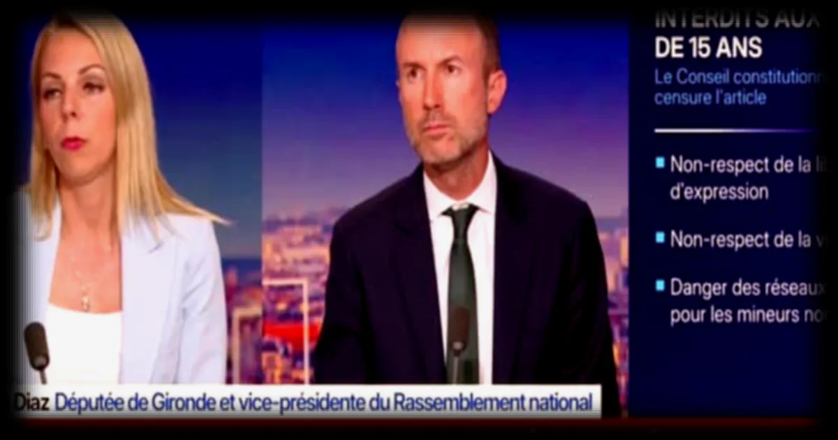 Edwige Diaz, vice-présidente du Rassemblement national, critique les décisions du Conseil constitutionnel